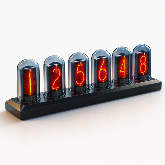 HyperGlow Nixie Tube Clock – Modern LED Retro Display
